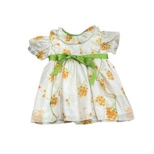 VINTAGE Pert’n Sassy Floral Baby Girl’s Size 3 Mo Dress Ruffles Layered USA